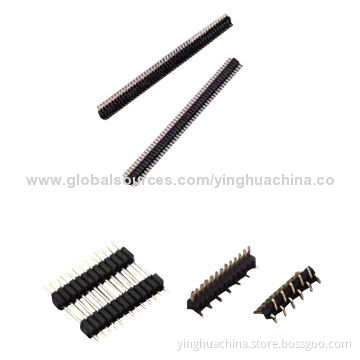 Pin Headers, 1.27mm Straight, Right Angle, SMT Single Row Dual-insulator/2.5mm Height/Connector 1170